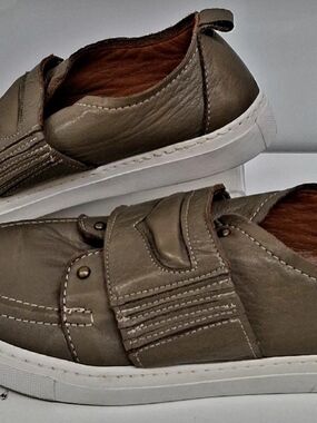 ✨ BUENO Genuine Leather Artisan Slip-On Sneakers ✨